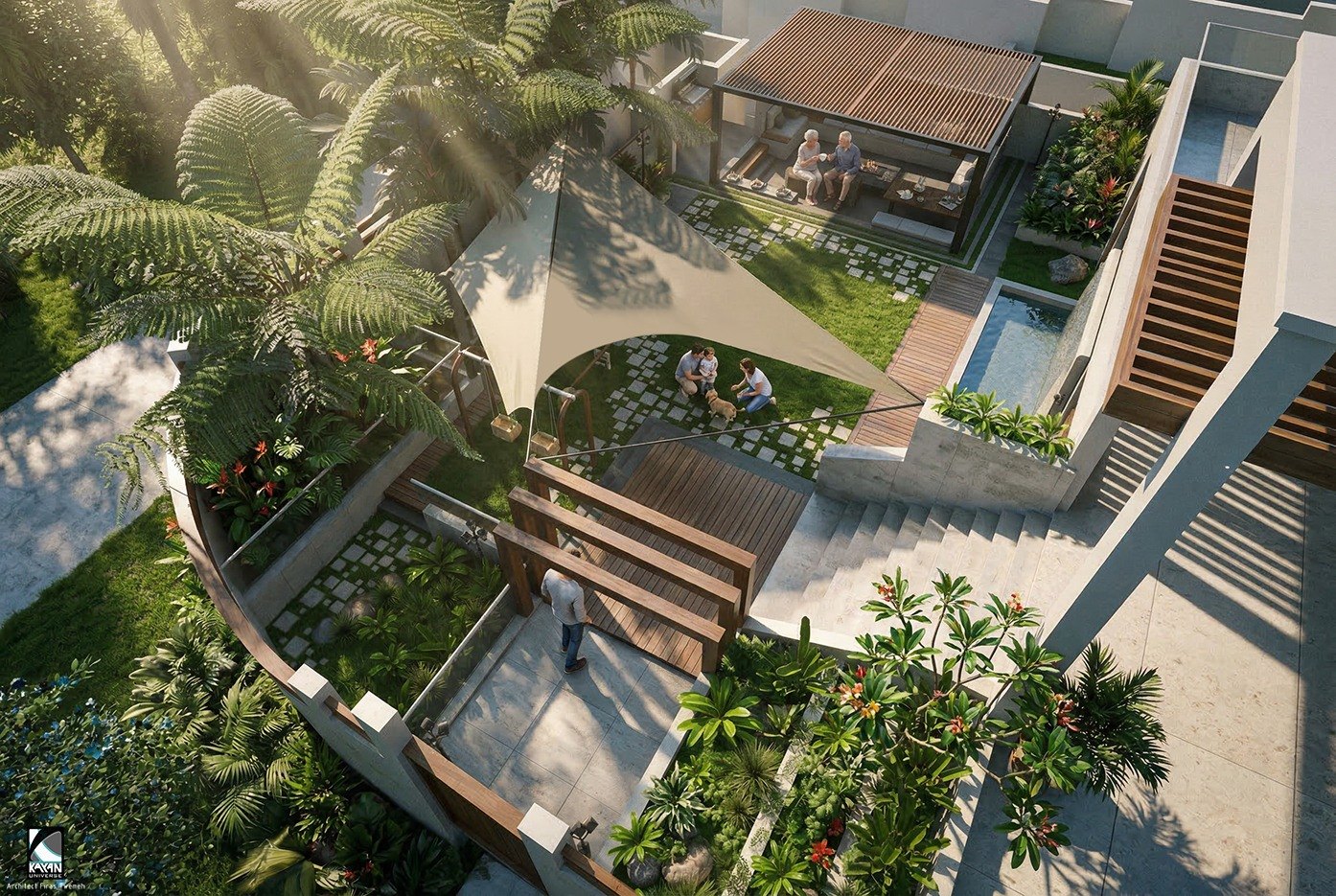 Villa landscape, Mr. Jamil Kussa.