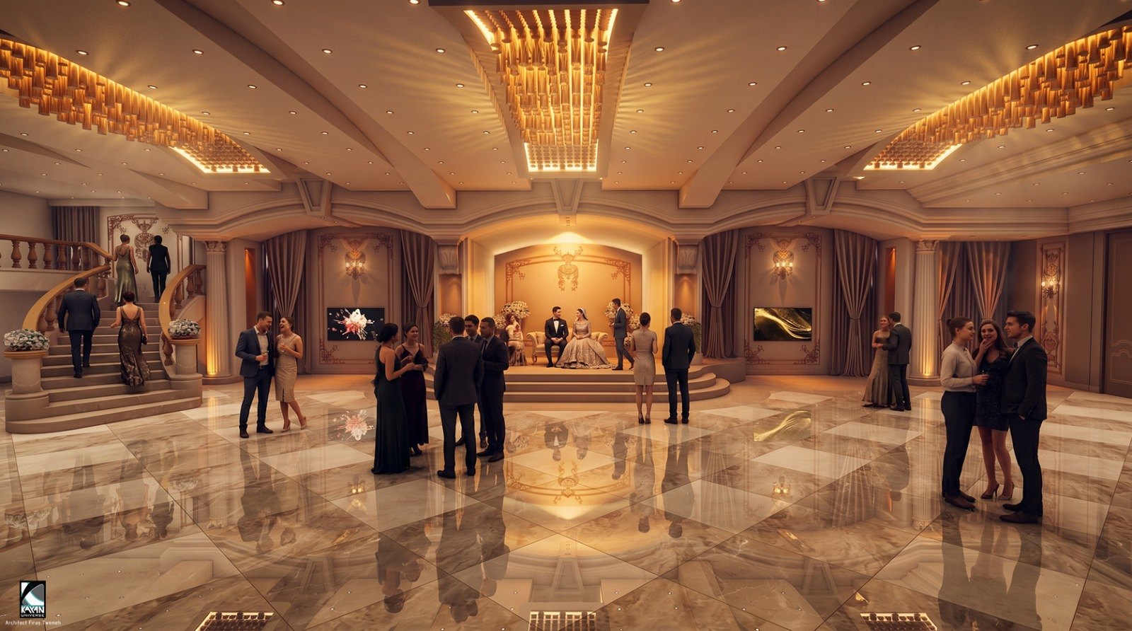 Wedding hall, Levant.
