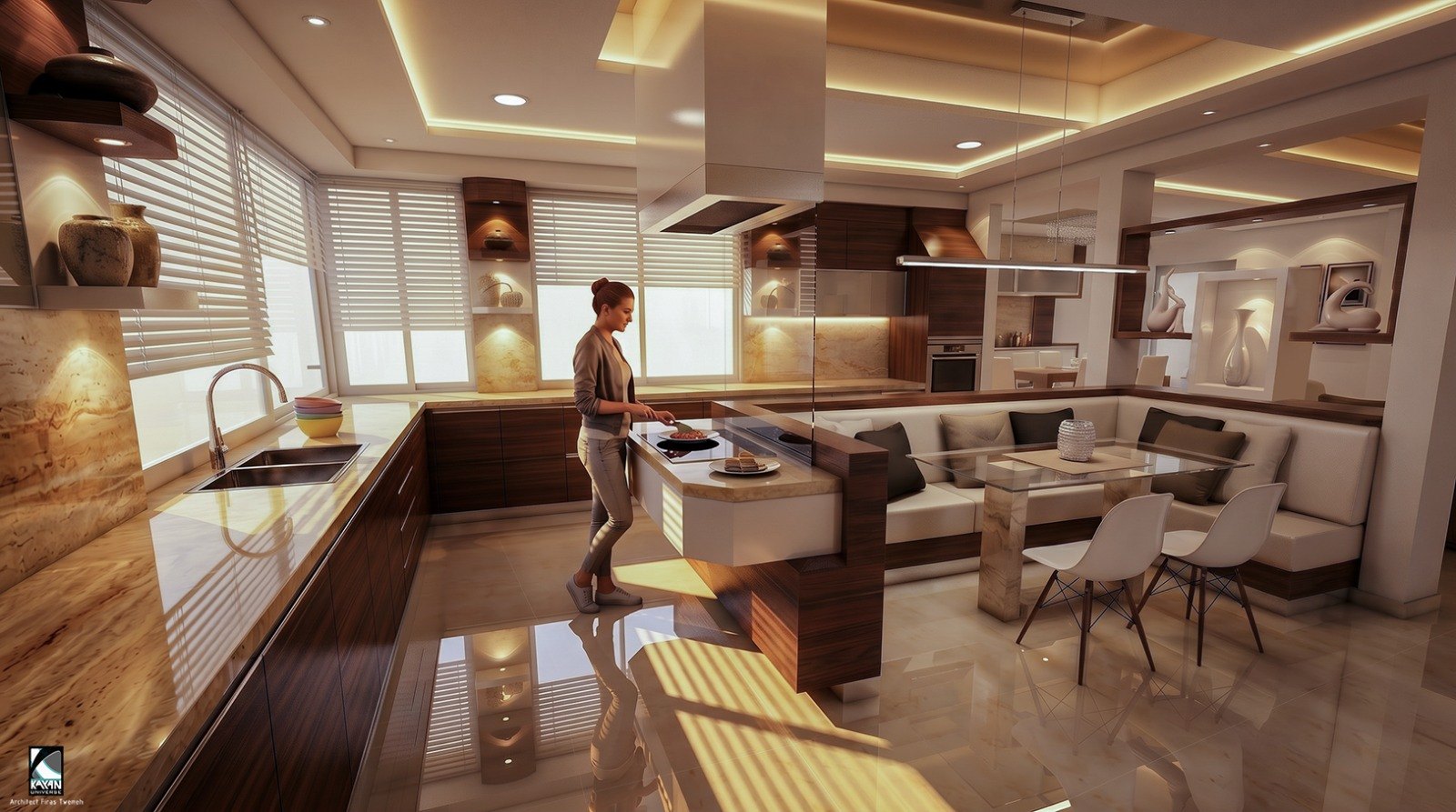 Kitchen, Apartment for Mr. Sami Jiacaman.