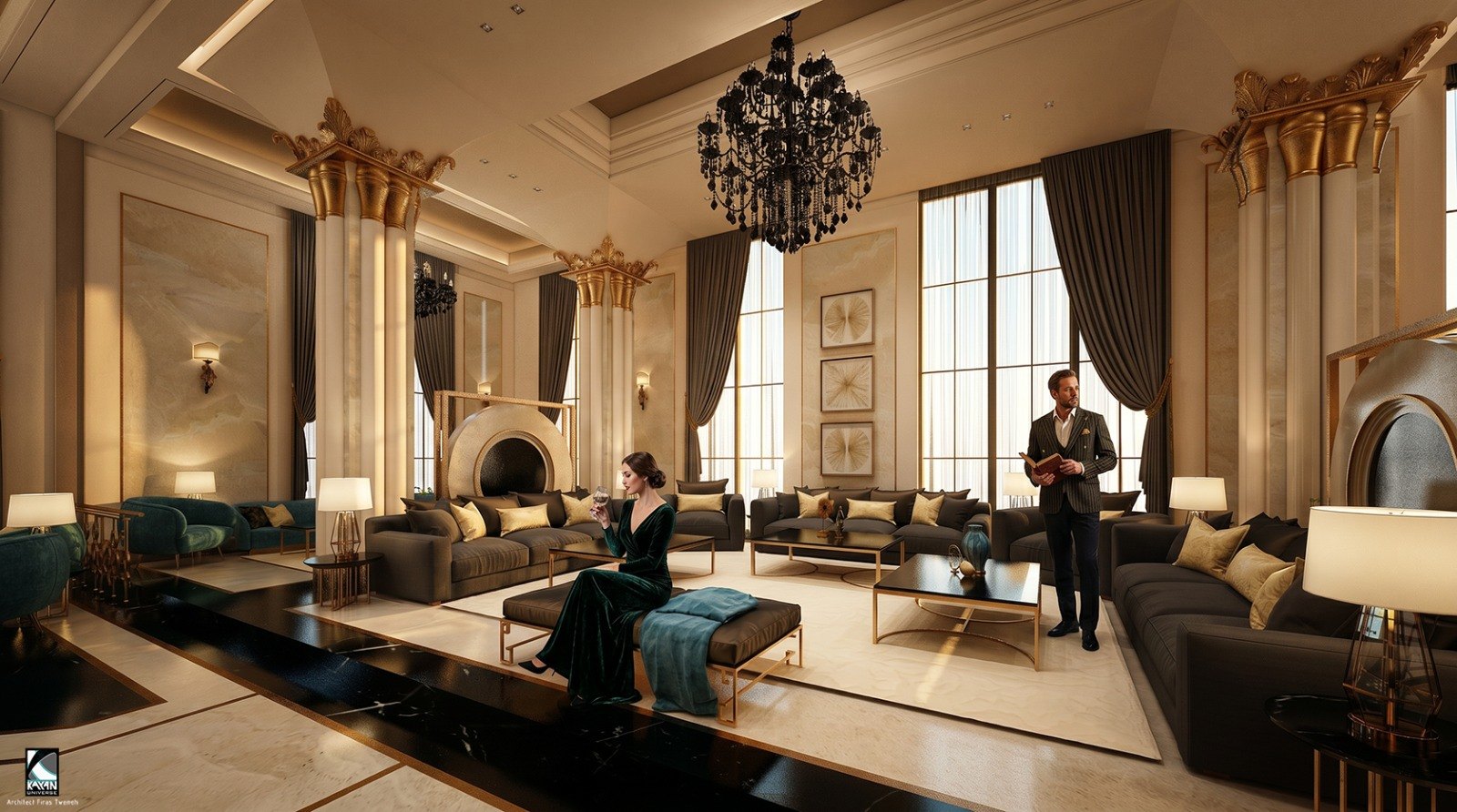Living room, Turki Castle.