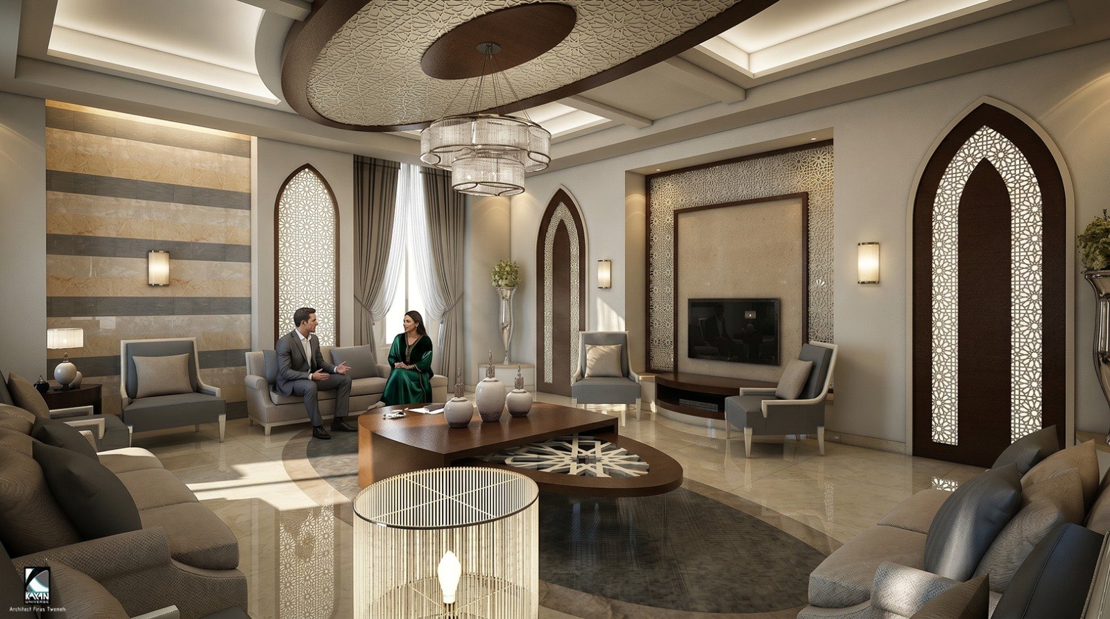 Guest sitting, Villa Mr. Nasser Nassar.