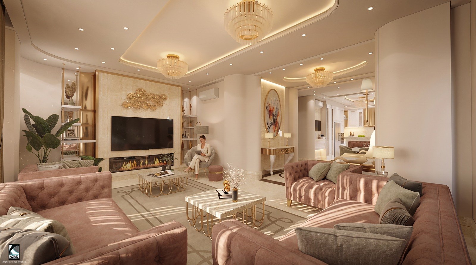 Sitting room, Villa Dia' Aboudi.